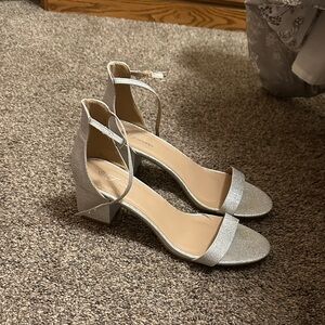 Elegant Silver Women's Heels